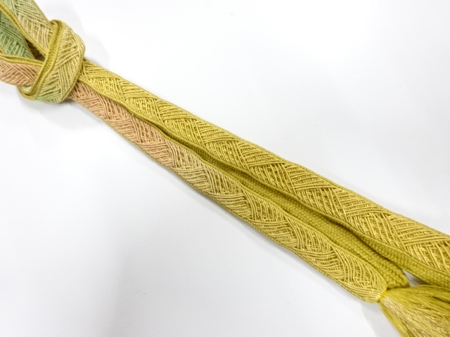 正絹　手組帯締め